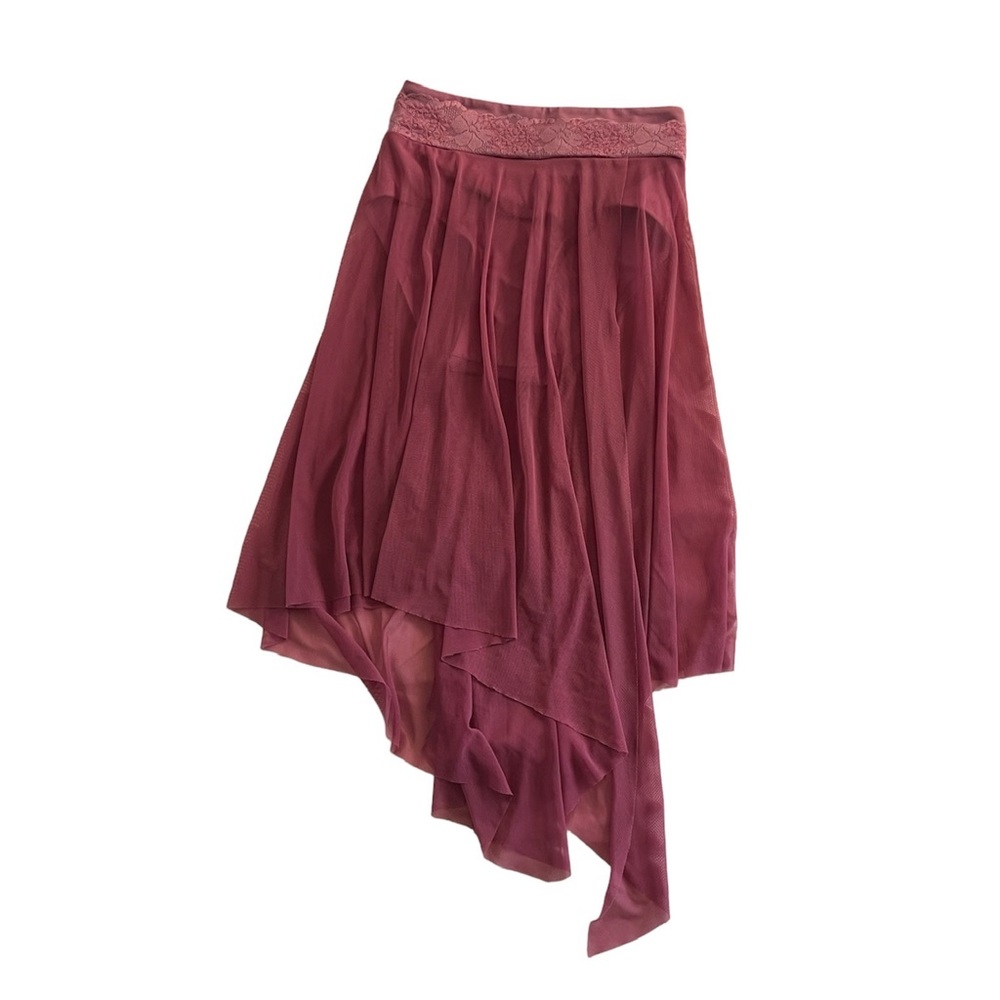Purple Low-High Ballet Skirt with built in bottoms size Small